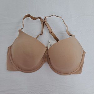 Auden Bra Taupe Beige Underwire Racerback 36D
